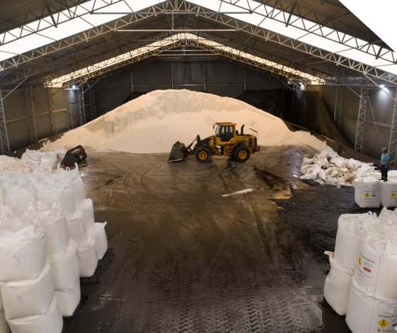 Galpão Lonado para armazenamento seguro na mineração